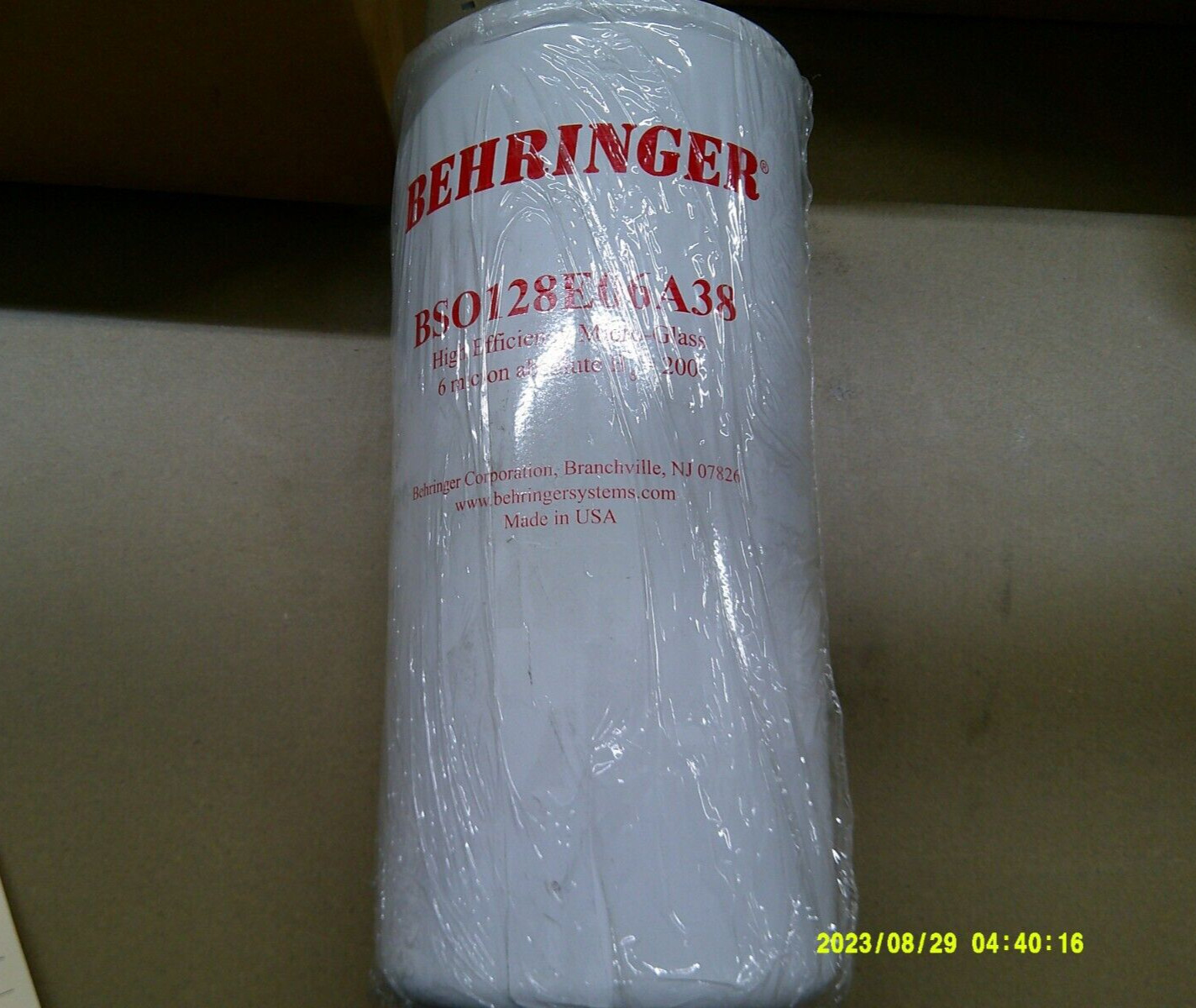 Behringer Filter BS0128E06A38