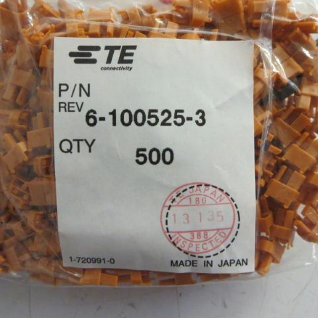 TYCO AMP 6-100525-3 CONN CODING KEY MALE ORANGE PCB (BAG OF 500)