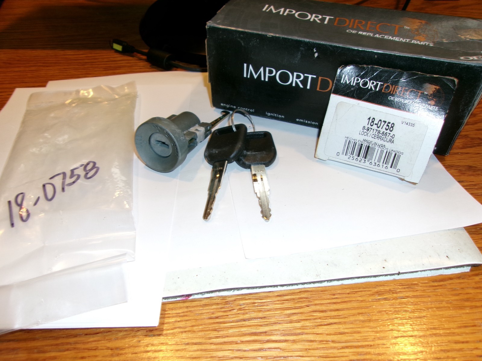 Import Direct 18-0758 Ignition Lock Cylinder~MADE IN USA