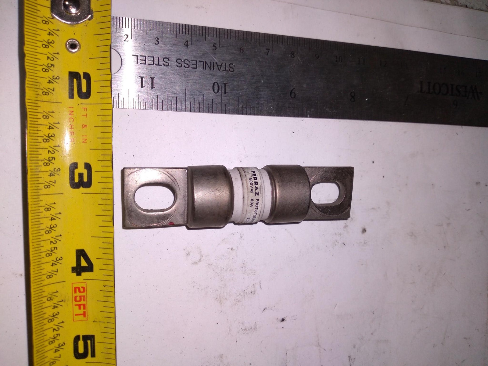 FERRAZ PROTISTOR FUSE 323A2432P50 1175355 500V 60A 200KA