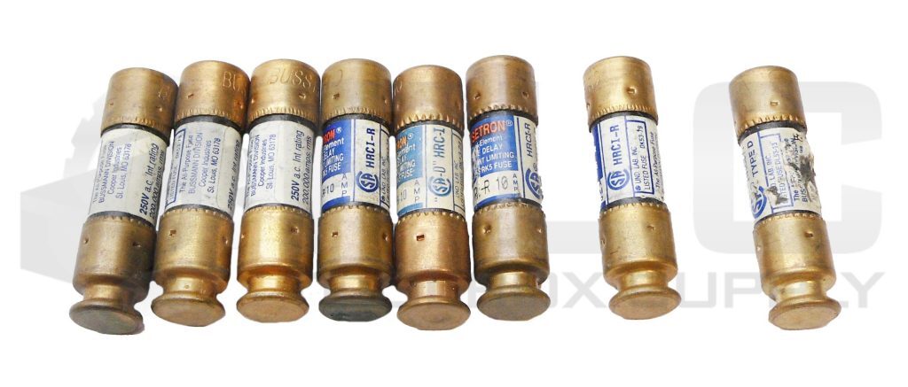LOT OF 8 NEW FUSETRON FRN-R-10 TIME DELAY FUSE 10A 250VAC *READ*