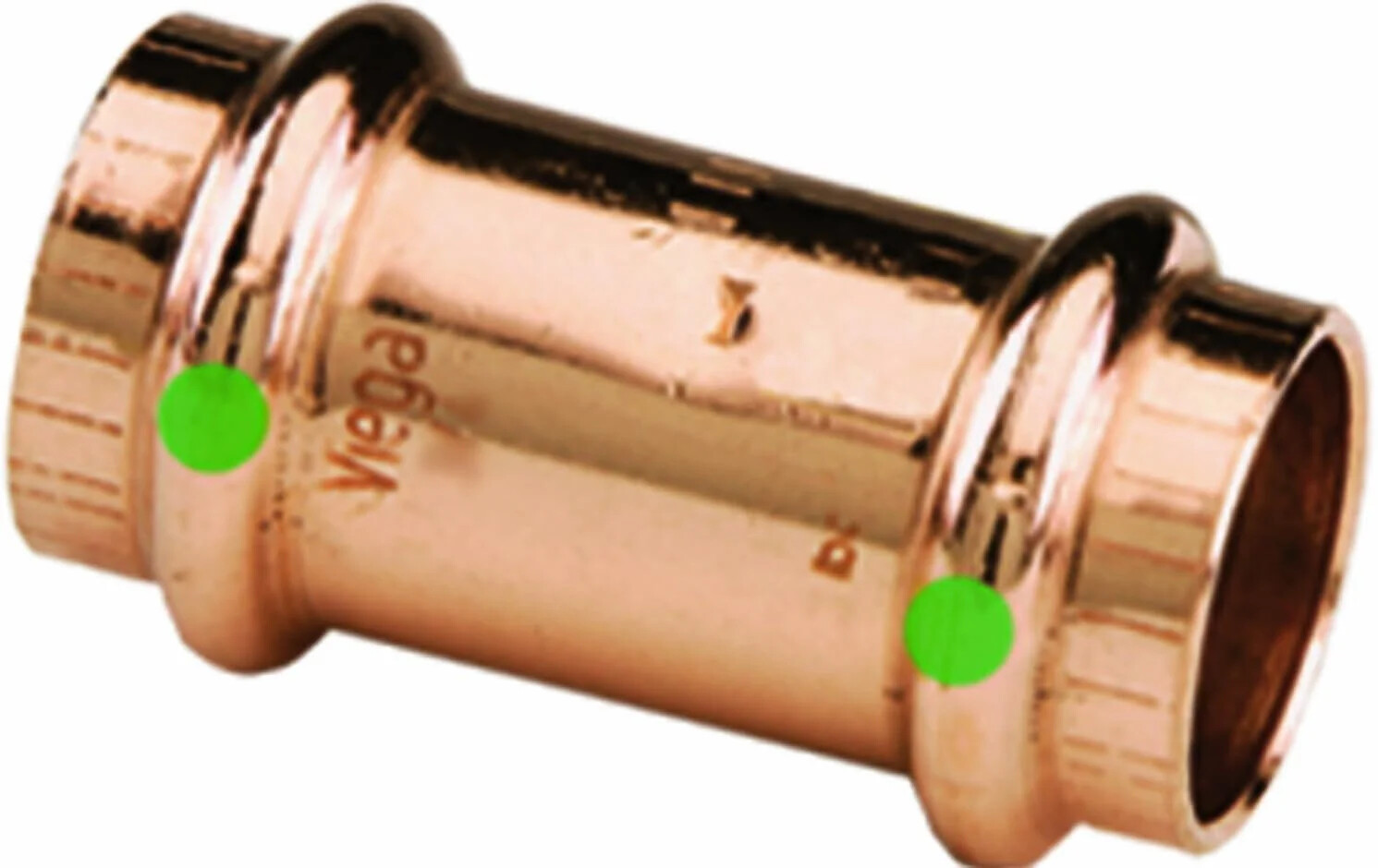 Viega ProPress Copper Coupling With Stop 1-1/2″ X 1-1/2″ Press X Press