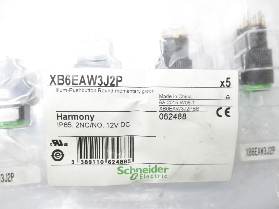 SCHNEIDER ELECTRIC XB6EAW3J2P (PKG OF 5) NSMP