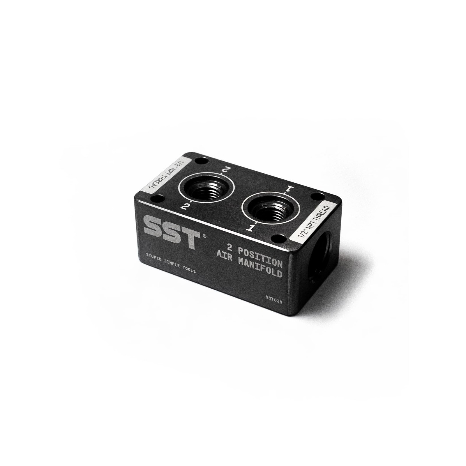 SST Air Manifold 1/2 NPT Inlet 1/4 NPT Outlet 2 Position MultiPort Tool