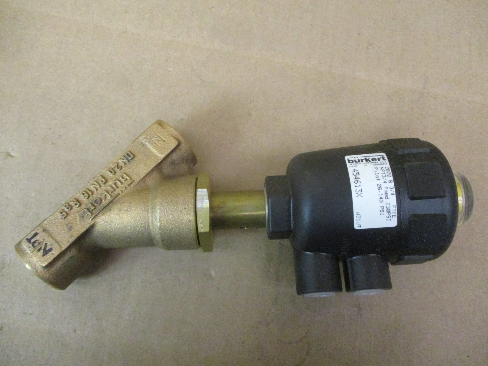New Open Box Burkert NPT 3/4 454613X Valve, Auto Drain W31UT DN20 PN16 53096PRX