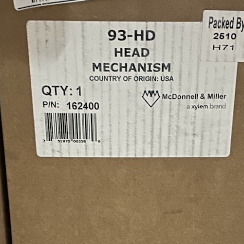 Mcdonnell & Miller 93-hd Head Mechanism #162400