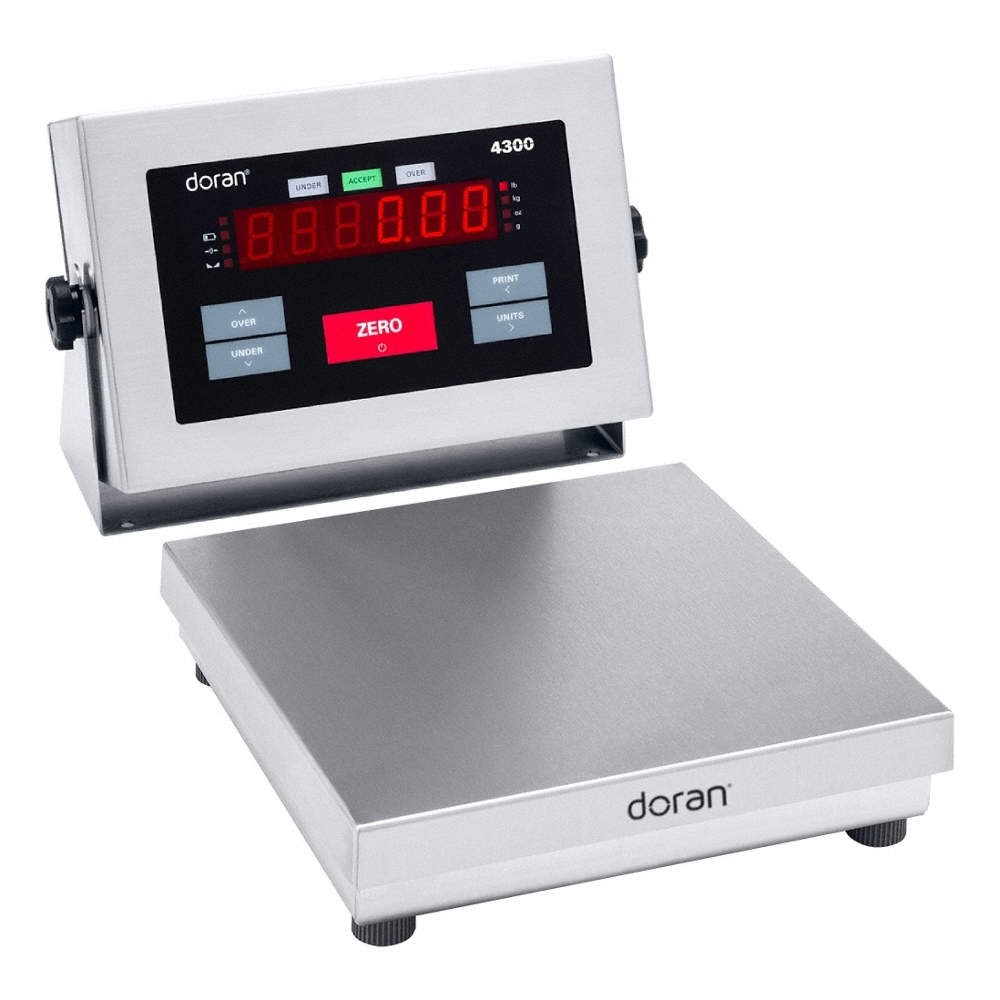 DORAN 4305 Checkweigher Scale,304 SS Pltfrm,5lb Cap 15W657