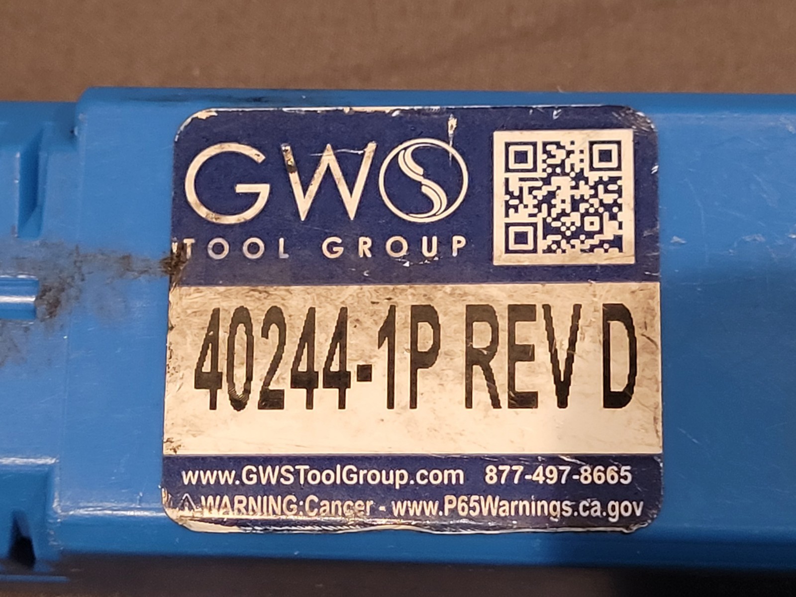 GWS TOOL GROUP 40244-1P REV D CUTTING TOOL NEW