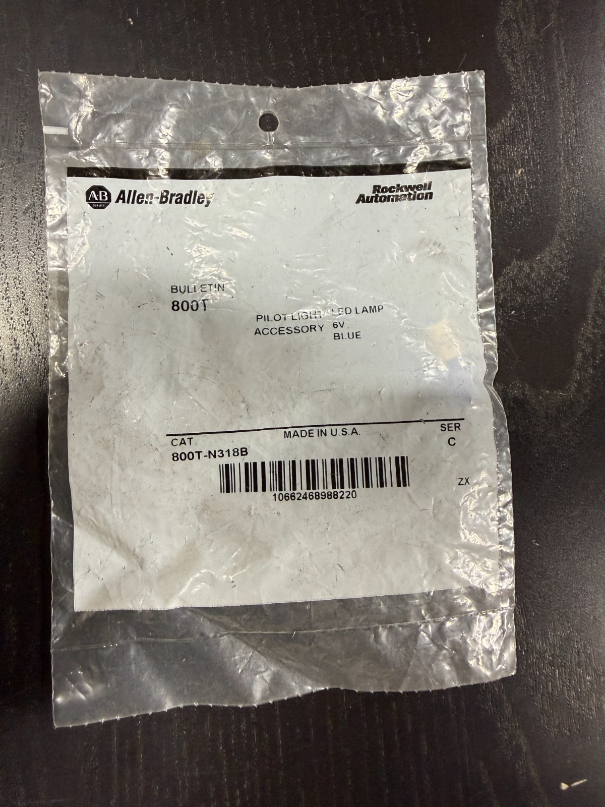 Allen-Bradley 800T-N318B Pilot Light LED Lamp, Blue – ITEM#733