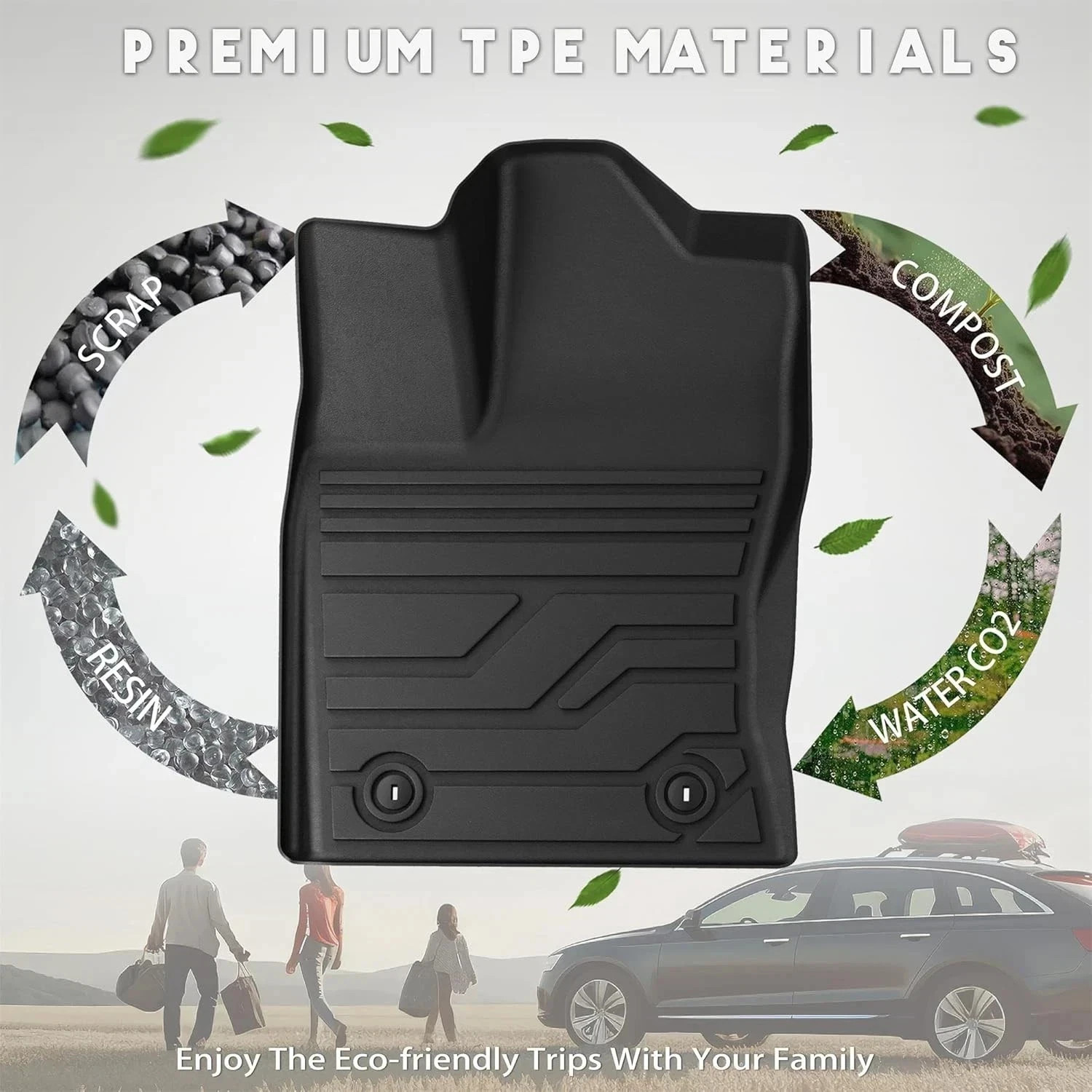 KARPAL Floor Mats Fit for Toyota Tundra 2022-2025 2026 CrewMax Cab, Custom Fit