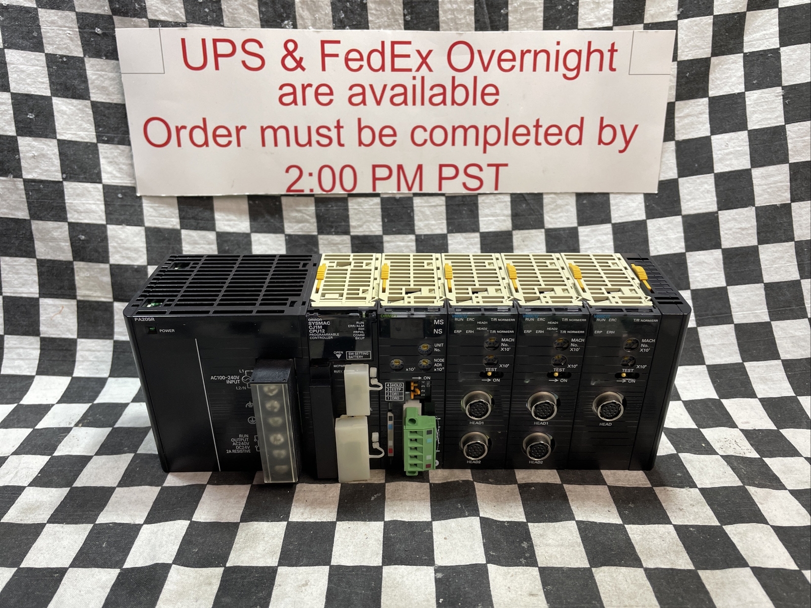 OMRON CJ1W-PA205R, CJ1M-CPU12, CJ1W-DRM21, CJ1W-V600C12, CJ1W-V600C11 CJ1W-TER01