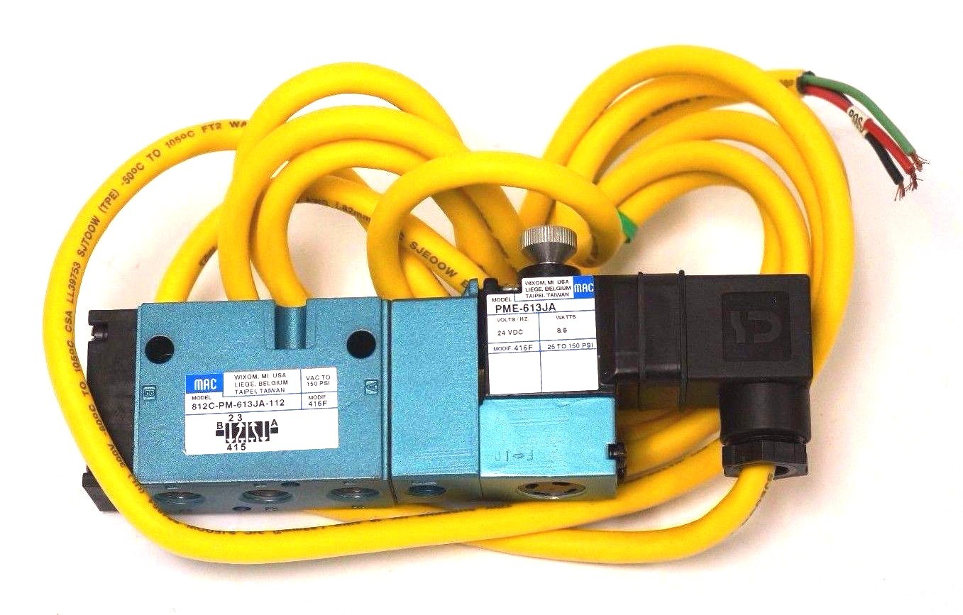 NEW MAC 812C-PM-613JA-112 SOLENOID VALVE 812CPM613JA112