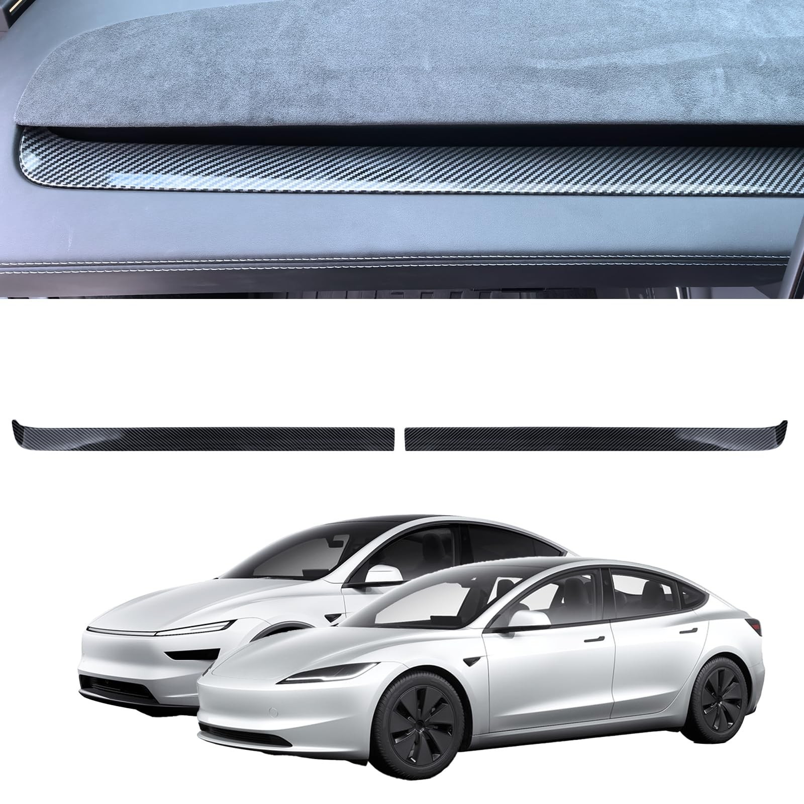 Dashboard Cover Wrap for 2025-2026 Model Y Juniper 2024-2026 Model 3 Highland…
