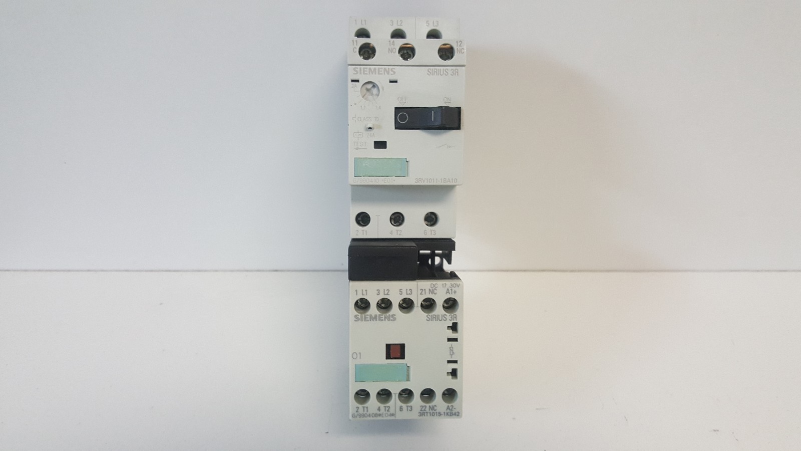 GUARANTEED! SIEMENS CONTACTOR 3RT1015-1KB42 W/ SIEMENS BREAKER 3RV1011-0KA10