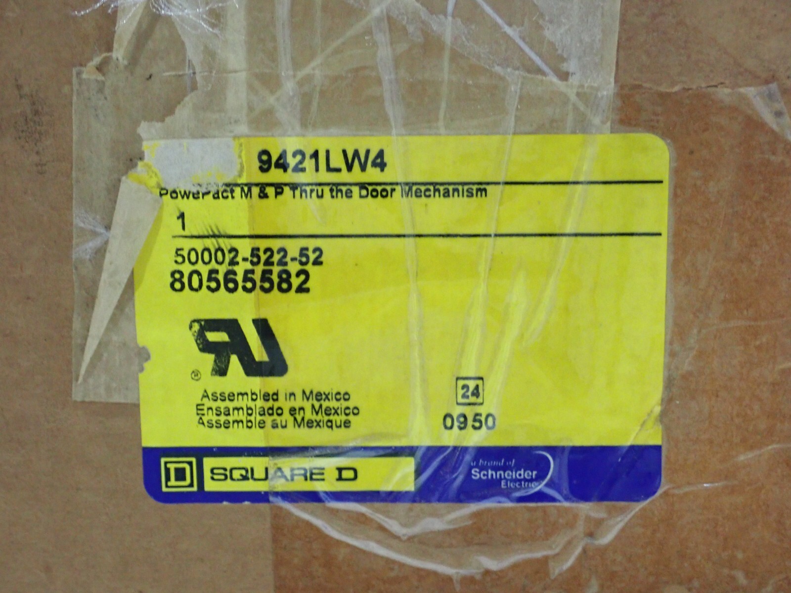 New Square D 9421LW4 PowerPact M & P Thru Door Mechanism 9421LHP8