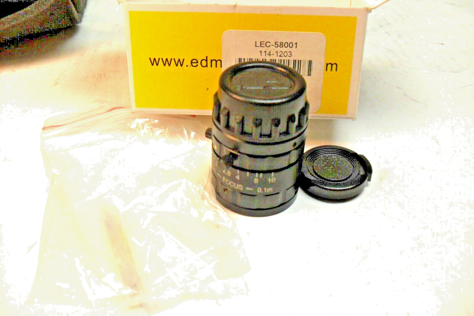 Cognex LEC-58001 Edmund Optics Lens – New in Factory Box – USA SELLER