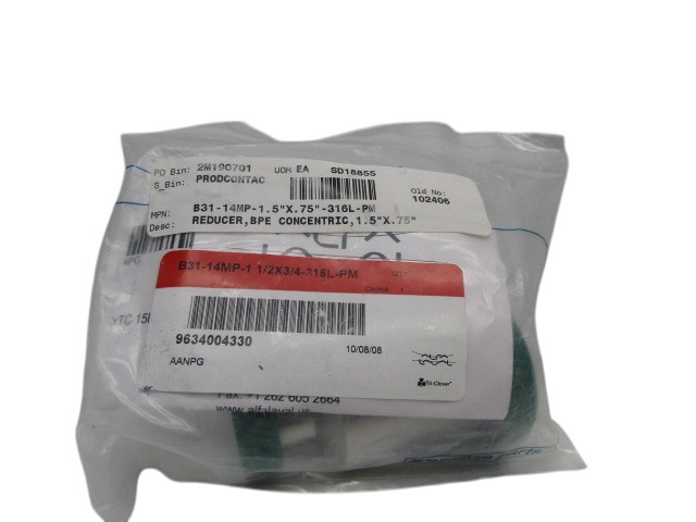 TRI-CLOVER B31-14MP-1 1/2X3/4-316L-PM NSMP