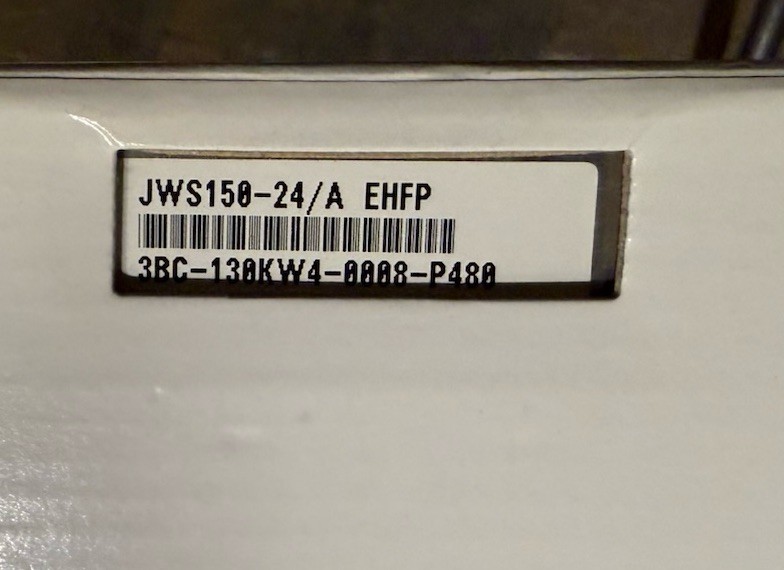 TDK AC/DC CONVERTER 24V 150W, JWS150-24/A, JWS150-24/AEHFP, 3BC-130KW4-0008-P480