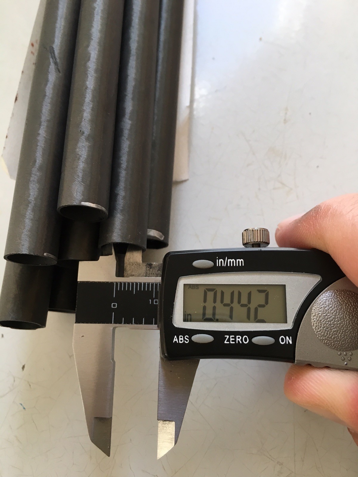 Carbon Fiber Tube Made in USA. 1/2″ / 12.45mm OD .44″ / 11.13mm ID X 36″ long