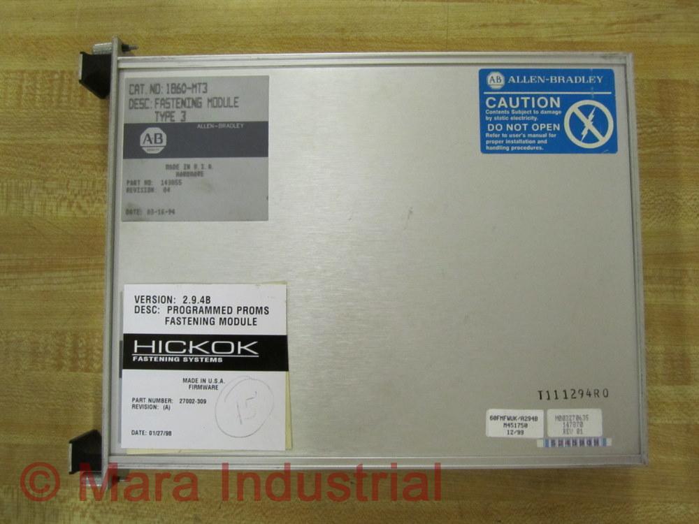 Allen Bradley 1860-MT3 Fastening Module 1860MT3