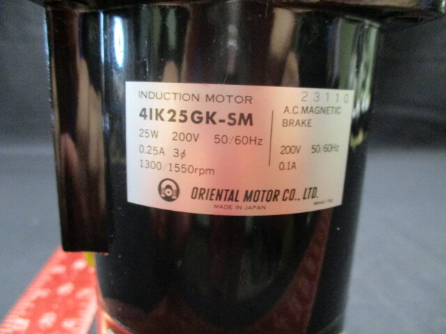 ORIENTAL MOTOR CO 4IK25GK-SM INDUCTION MOTOR 25W 200V 50/60Hz