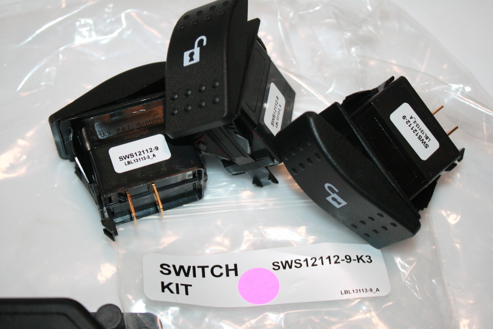 Touch Tronics 1550-UTI-8156-R1 Power Touch Radio Remote Control System 3 fobs