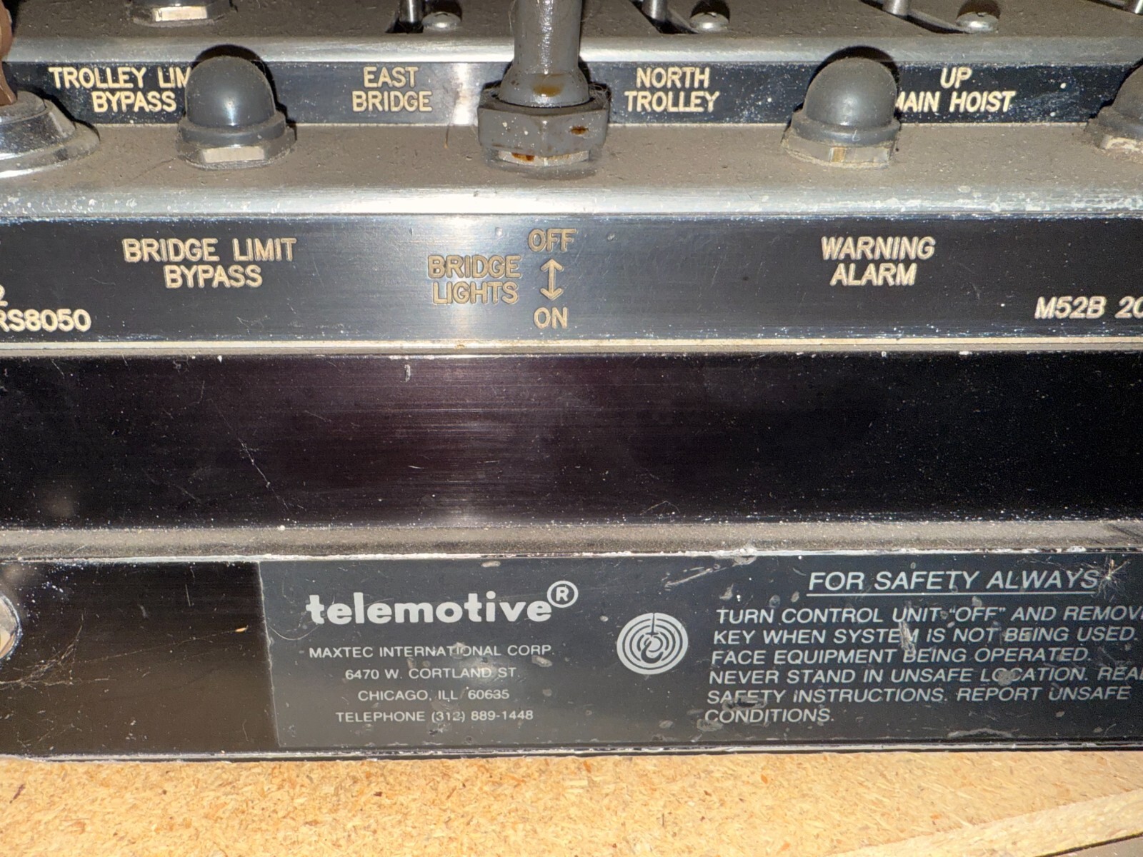 RARE Telemotive controller Crane Control Box Levers Unit # RS8050 / RS61S1-2