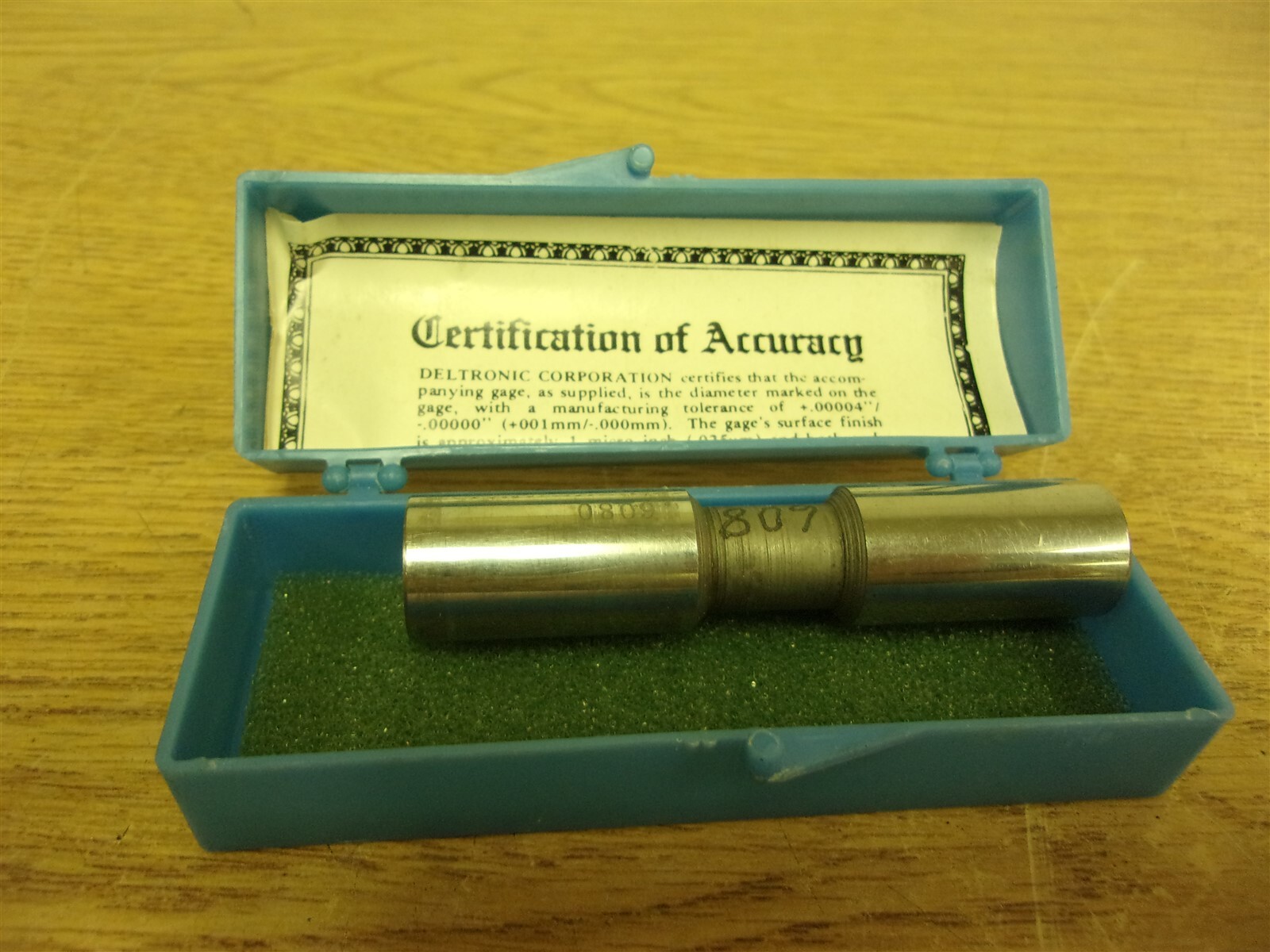 NEW Deltronic Pin Plug Gage Gauge .6080 *FREE SHIPPING*