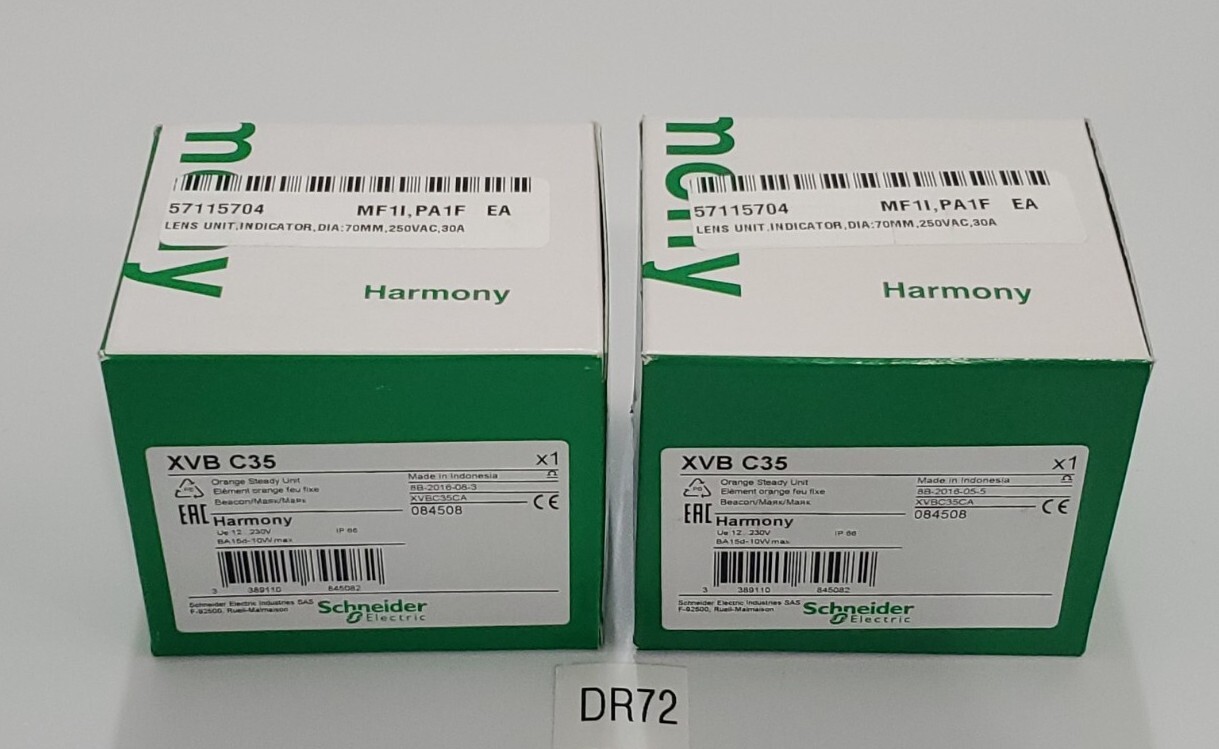 *NEW* LOT OF 2 Schneider Electric XVB C35 Orange Steady Unit 12…230V +Warranty