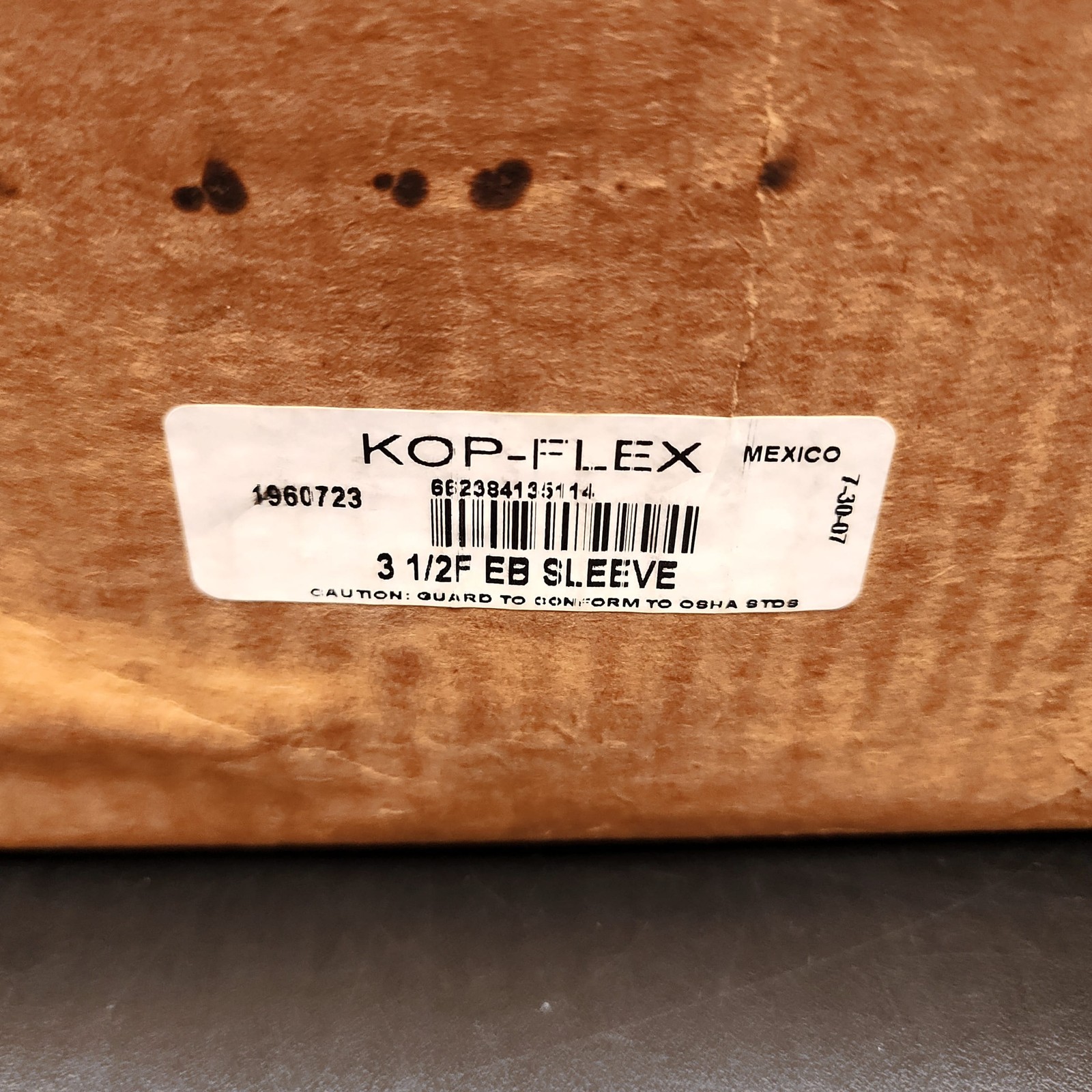 Kop-Flex 1960723 3.5F EB Sleeve Coupling New Emerson Power Transmission Corp
