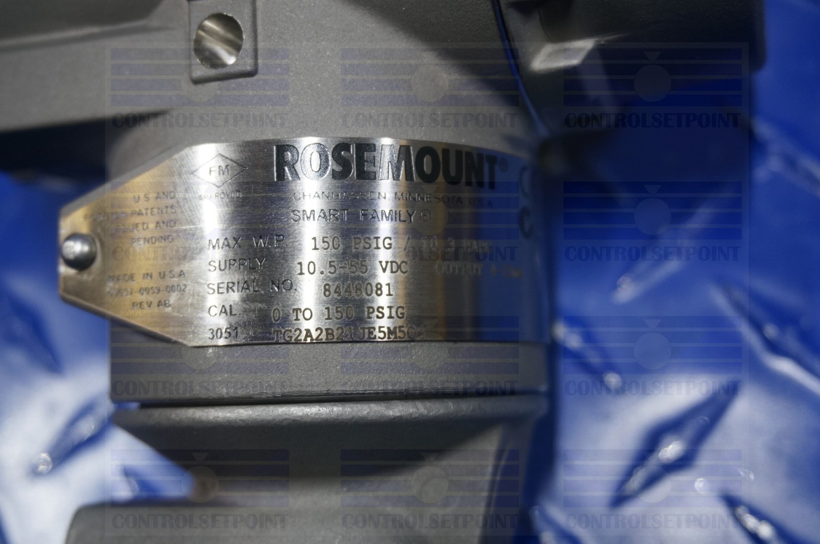 EMERSON ROSEMOUNT 3051TG2A2B21JE5M5Q4 PRESS TRANS 3051 TG2A2 ID48081