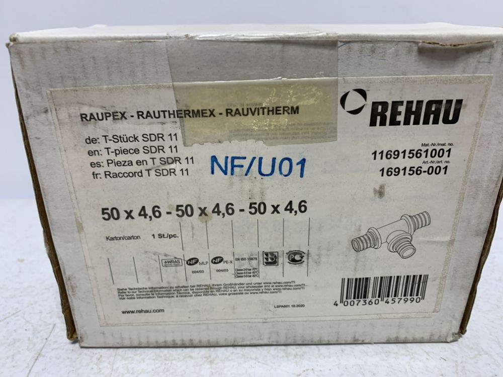 Rehau 11691561001 T-Piece SDR 11 50x50x50mm