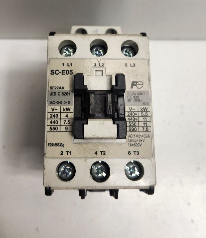 GUARANTEED! FUJI 32A 120V COIL CONTACTOR SC-E05-120V