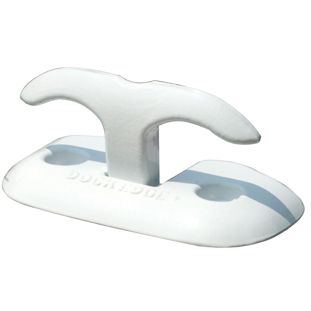 Dock Edge Flip Up Cleat 6″ White Marine Hardware Powder