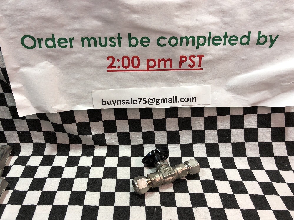 HOKE BALL VALVE 1/2″ TUBE, 7015G8YDL, SHIPSAMEDAY BOX 8 “A3”