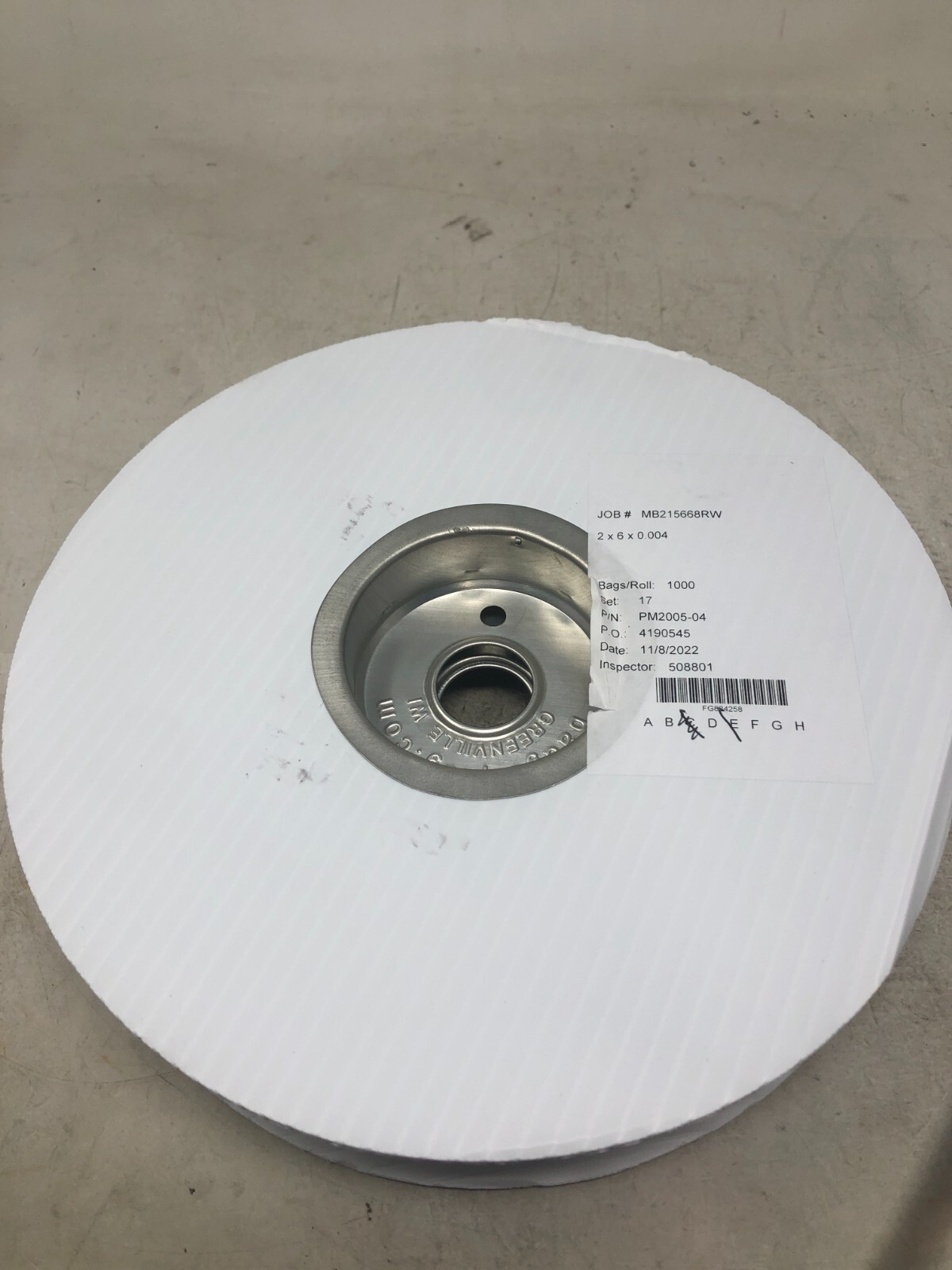Roll of 1000 Plastic Slip Covers PM2005-04 – 2 x 6 x 0.004