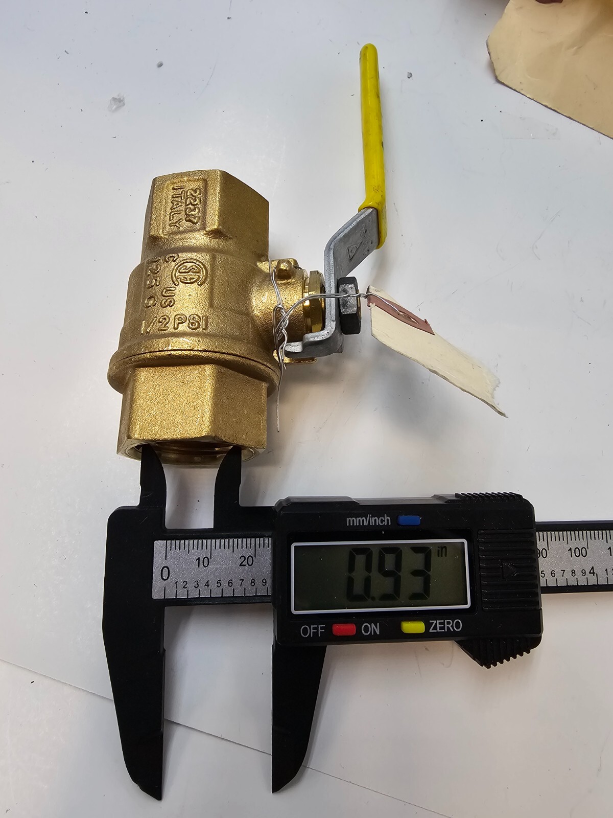 Jomar 3/4″ TWO PIECE BRASS,GAS SHUT OFF BALL VALVE T-100NE 1/2 psi 150WSP 600WOG