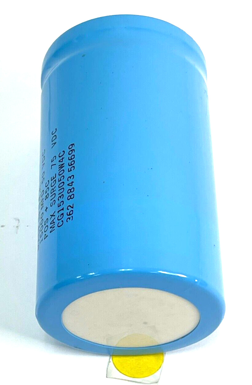 MALLORY CG153U050W4C 15000 MFD 50 VDC 85° CG SERIES CAPACITOR