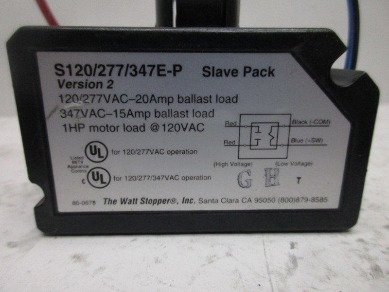 THE WATT STOPPER S120/277/347E-P SLAVE PACK 120VAC NSNP