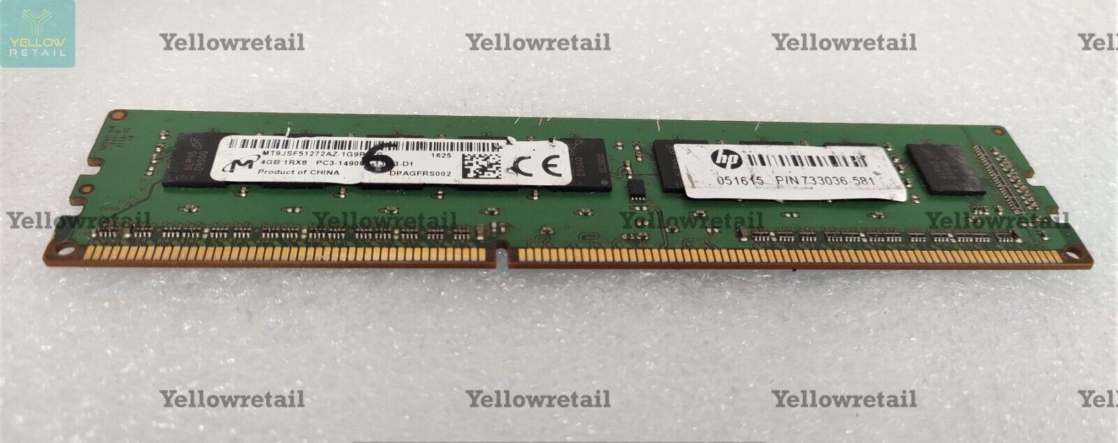 1x MICRON MT9JSF51272AZ-1G9P1625 MEMORY CARD 733036-581