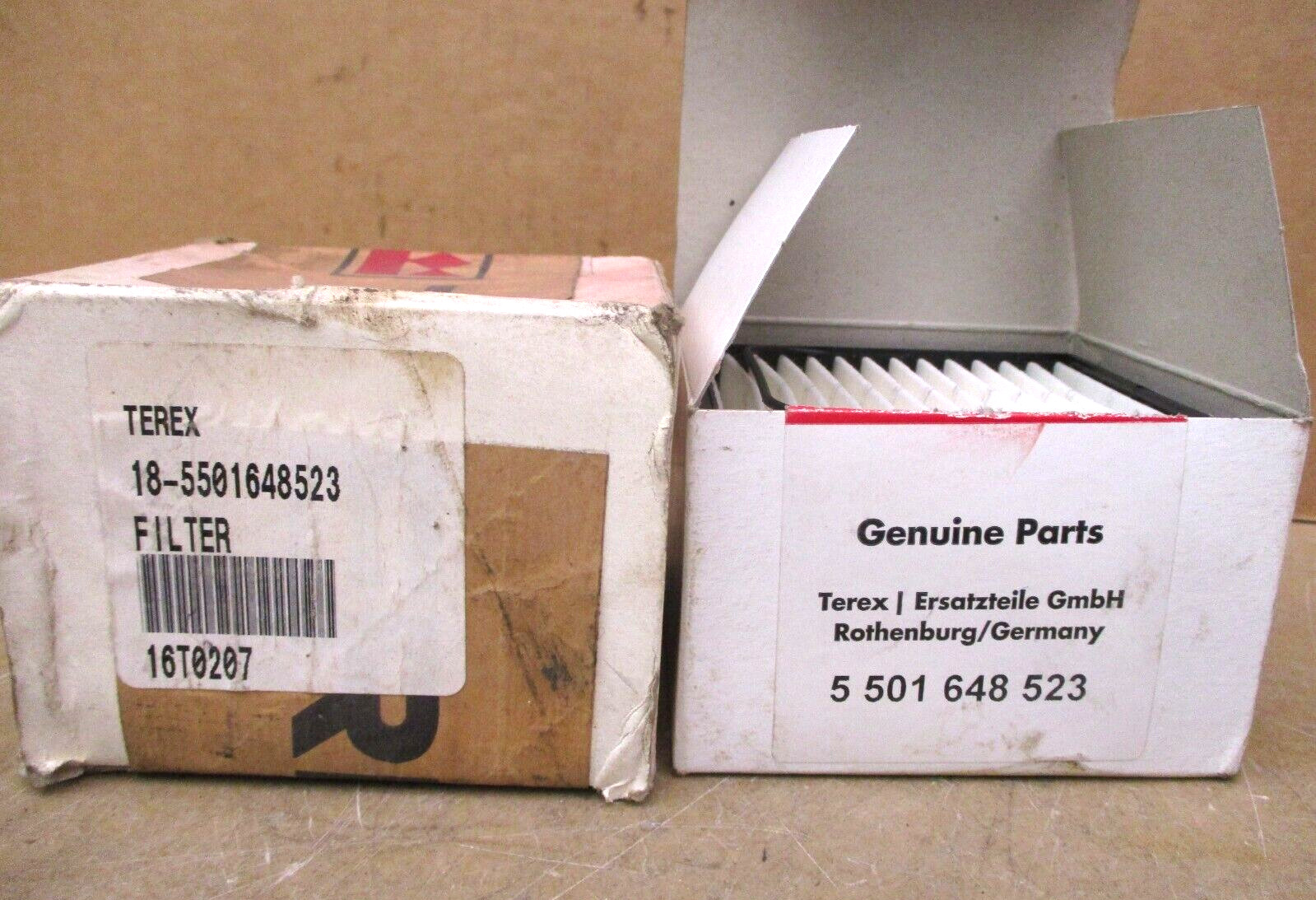 Terex 5501648523 Filter Lot of 2 Pieces 48336NADC