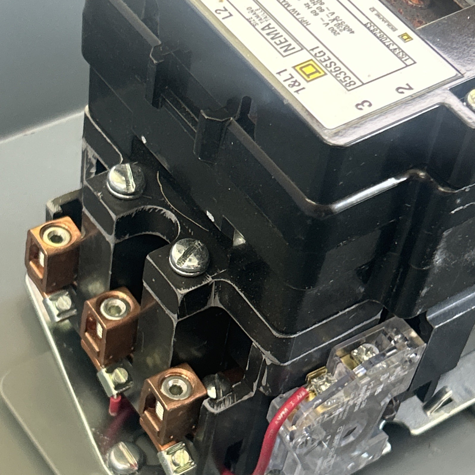 Square D 8536SEG1 NEMA Size 3 Magnetic Motor Starter 600V 50HP 3 Phase