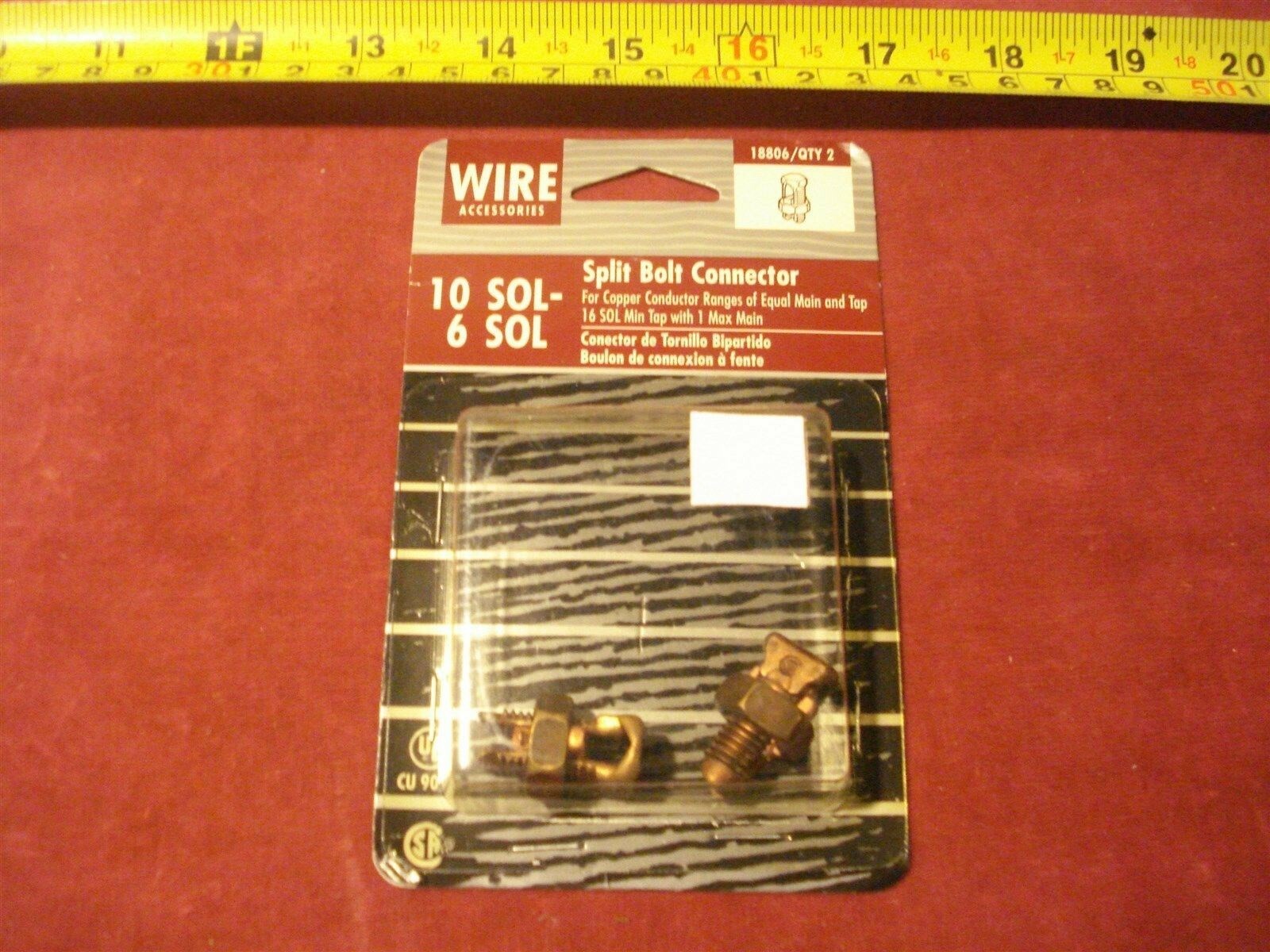 (2502.) Split Bolt Connector – Cap. 10 Sol – 6 Sol