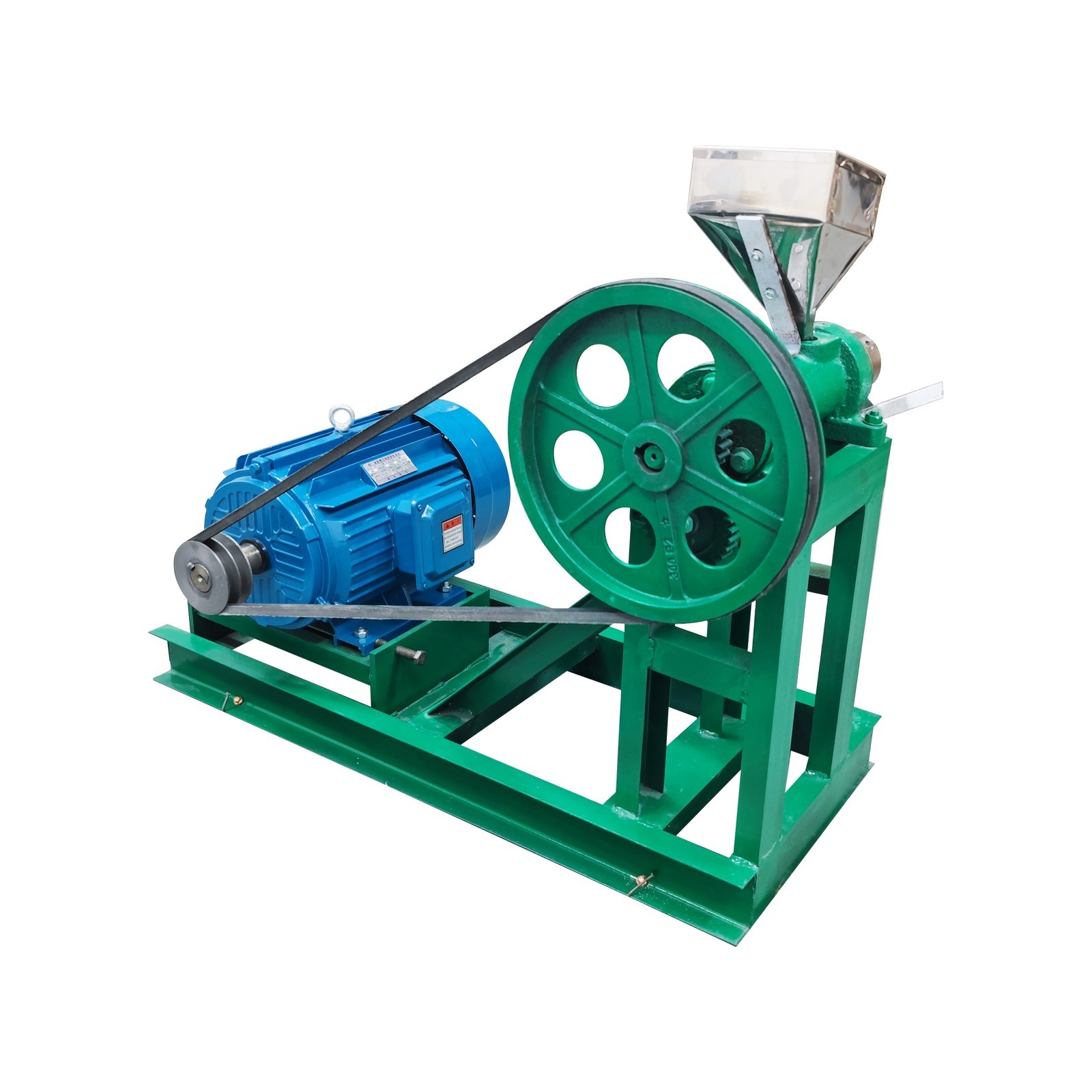 Puffed Food Extruder Corn Puffing Machine with Support Frame 3-phase 220V 11KW