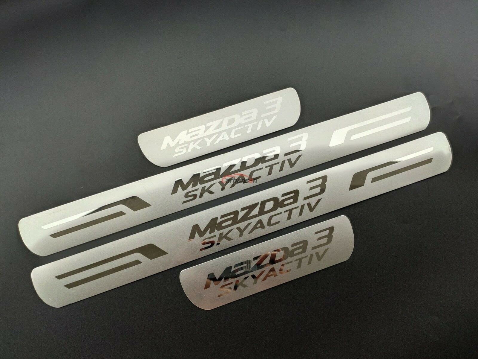 GZBFTDH Door Sill Protector for Mazda 3, 2008-2022, 4pcs Set, Stainless Steel…