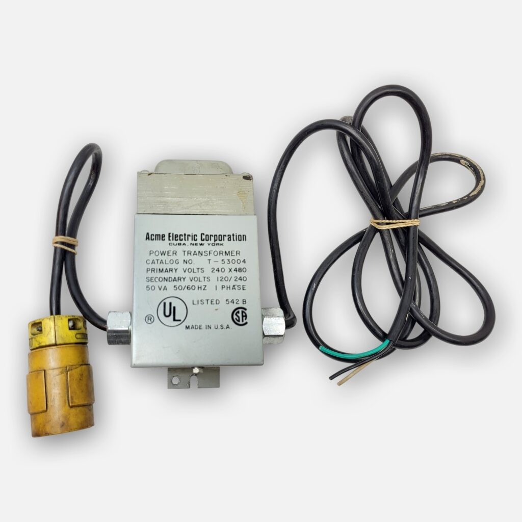 ACME ELECTRIC T-53004 POWER TRANSFORMER W/ PLUG, 1PH 240/480V 50/60HZ