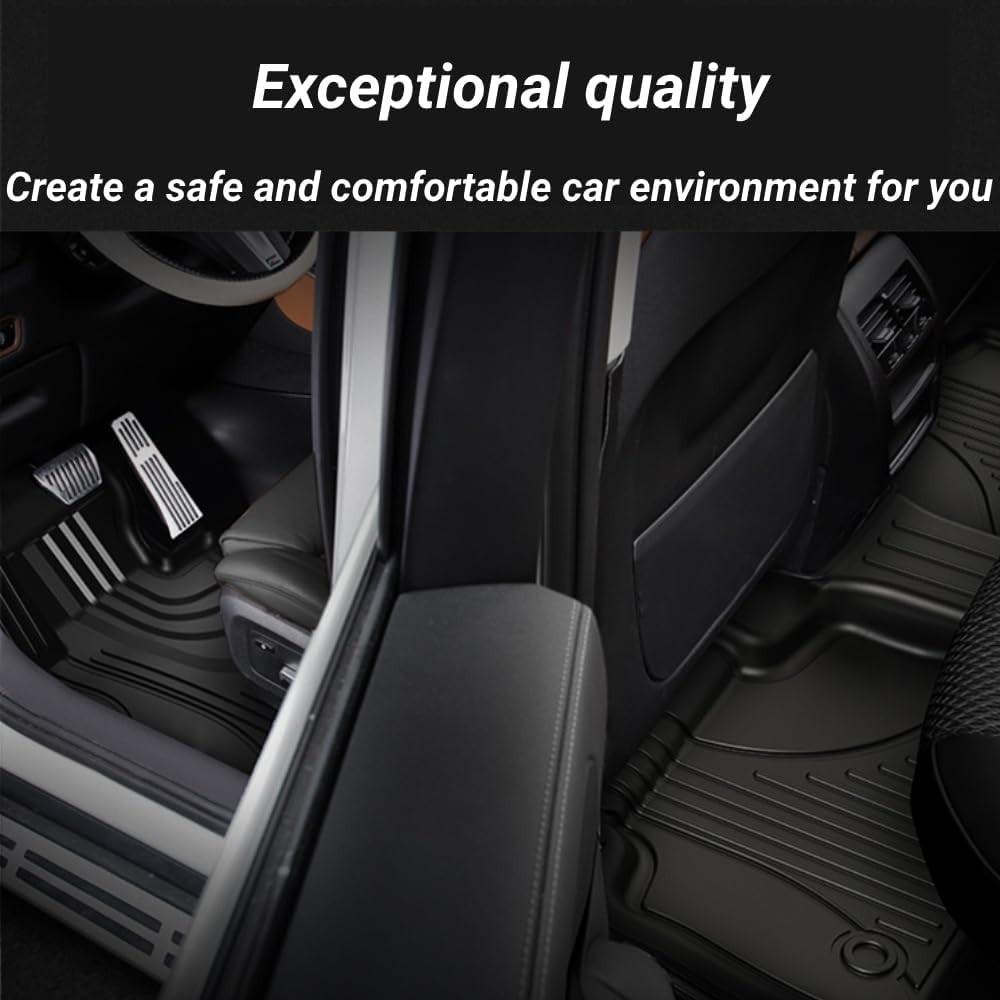 Floor Mats for Chevy Silverado GMC Sierra 1500 2500 3500 HD Crew Cab 2019-2025