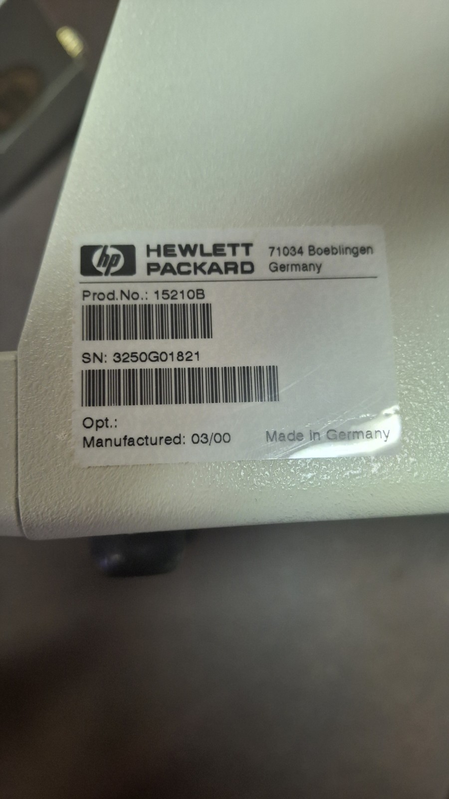 HP HEWLETT PACKARD 15210B