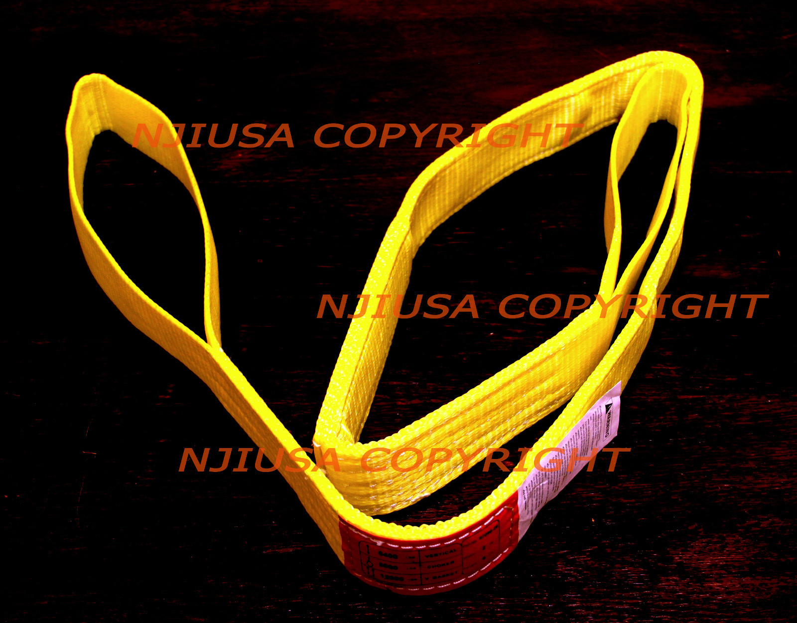 EE2-902 x 16ft 2 Ply Polyester Web Lifting Sling 2″ x 16′ Lifting Tow Strap