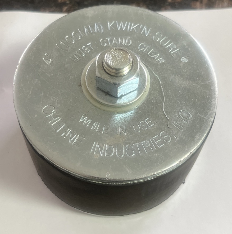 CHERNE IND. MECHANICAL PLUG, 4” (100mm) KWIK’N SURE M173